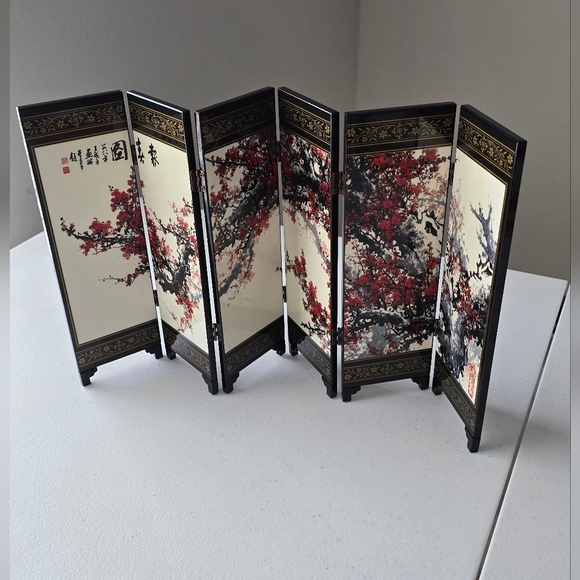 Chinese Decor Vintage Creativity of Lacquerware small screen study desktop - Picture 1 of 13
